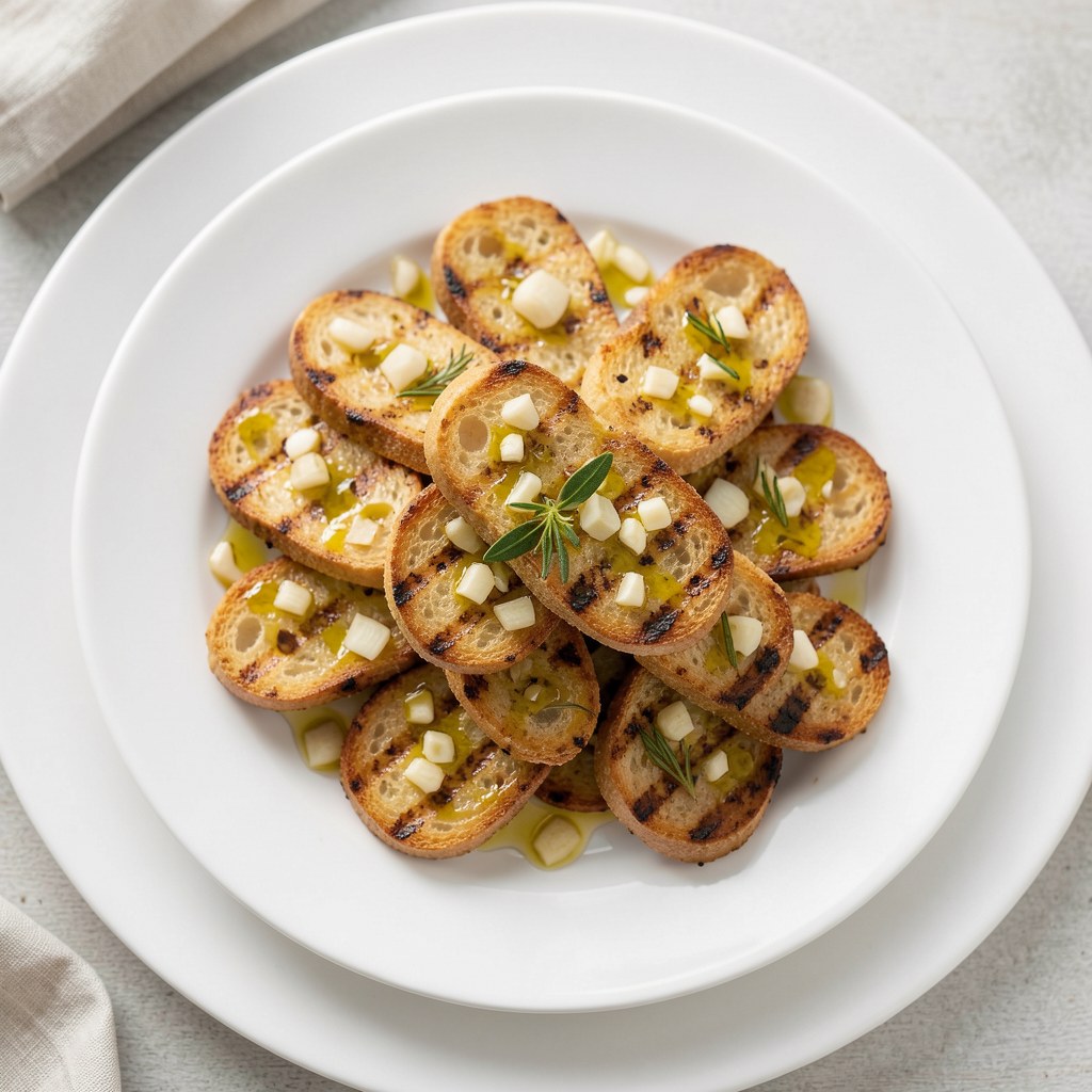 Grzanki czosnkowe z grilla