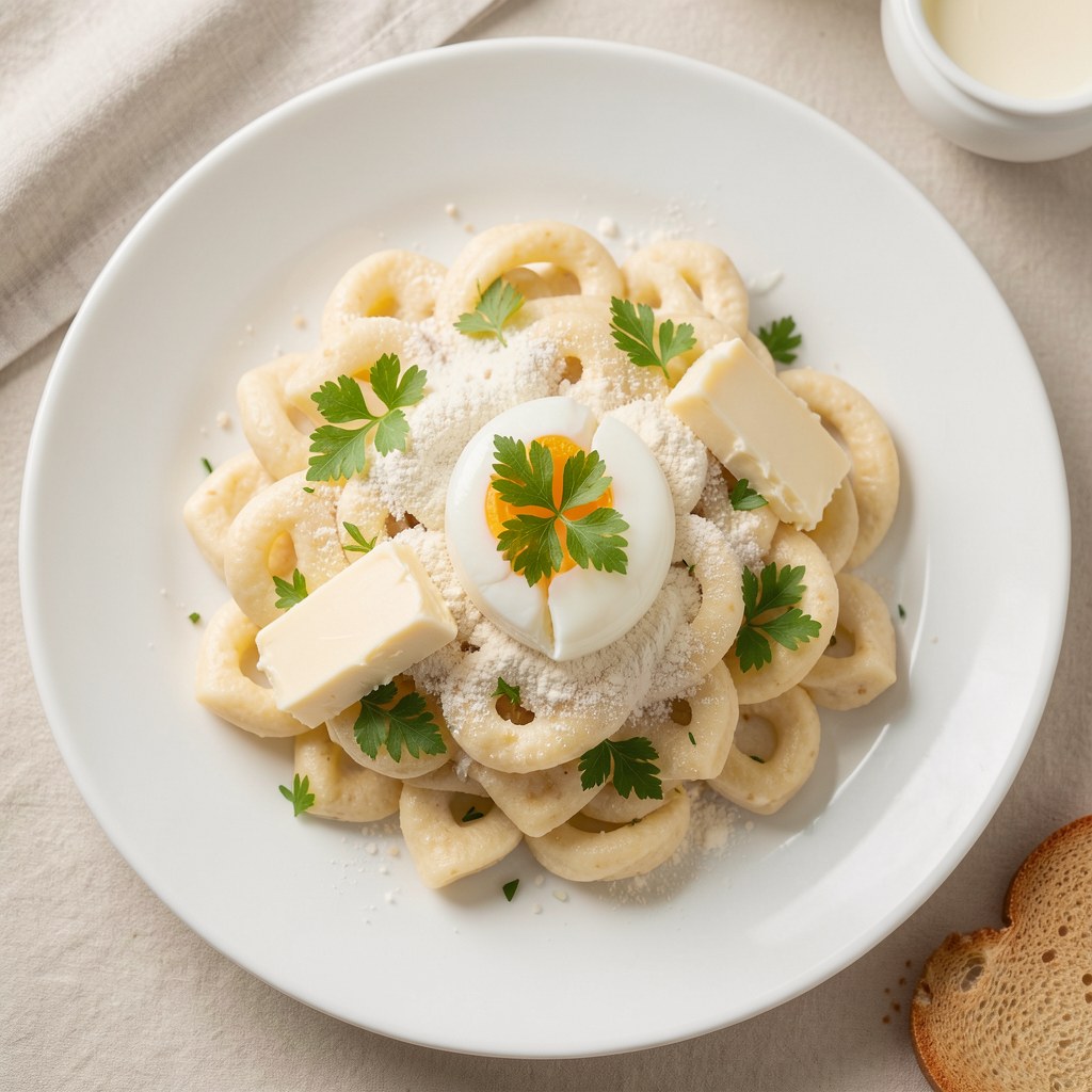 Kluski z twaróżku homogenizowanego