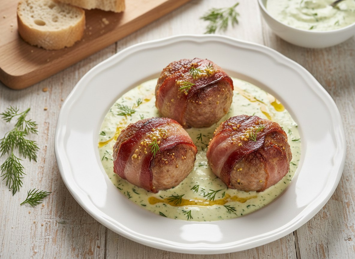 Frykadelki w sosie koperkowym