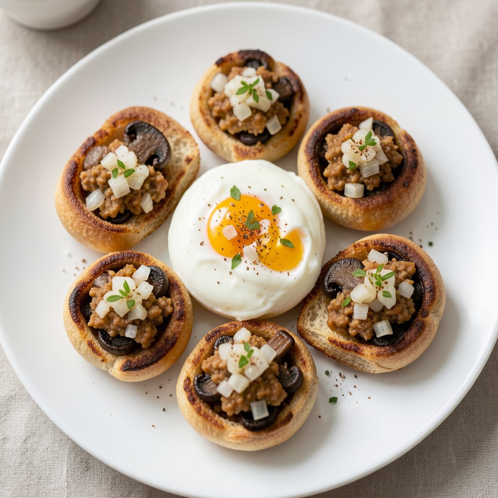 Pieczarki nadziewane II