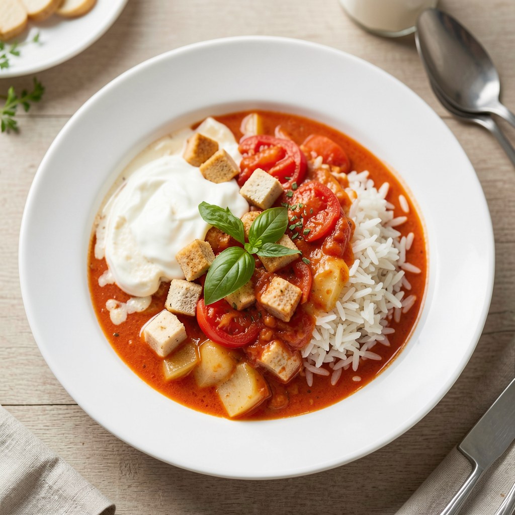 Prosta pomidorówka z ryżem