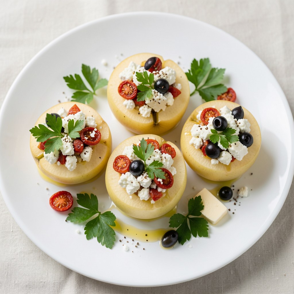 Jabłka zapiekane z serem feta