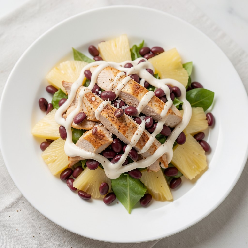 Sałatka z czerwoną fasolą