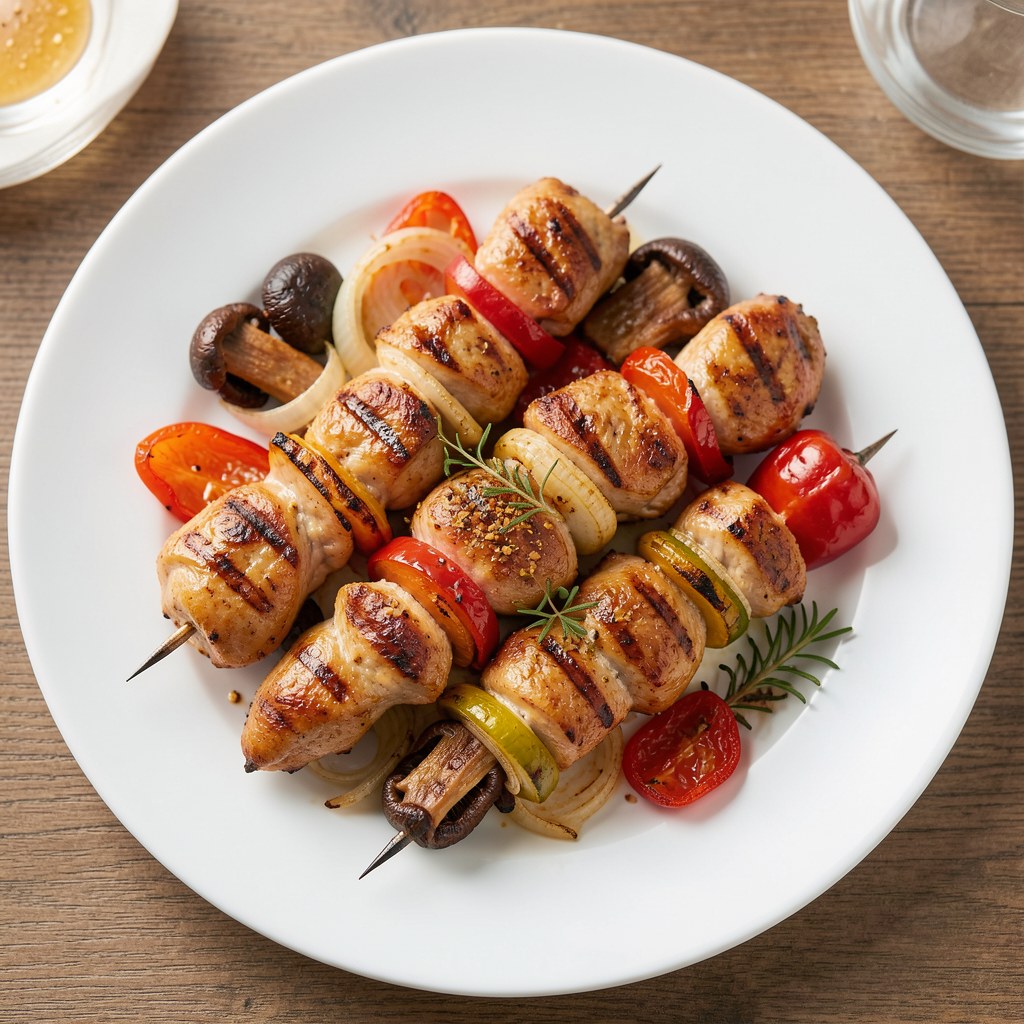 Szaszłyki drobiowe z miodem