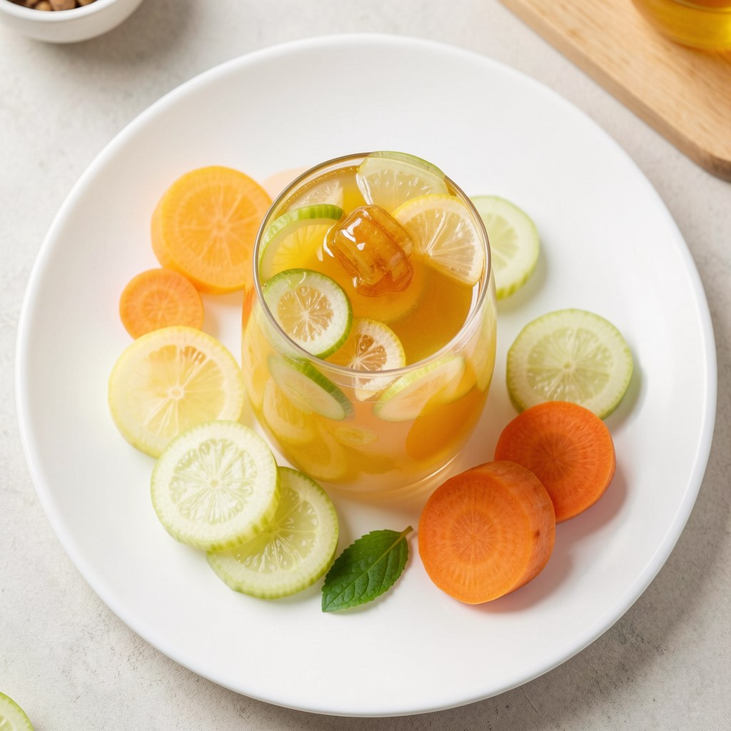 Napój z marchwi i miodu