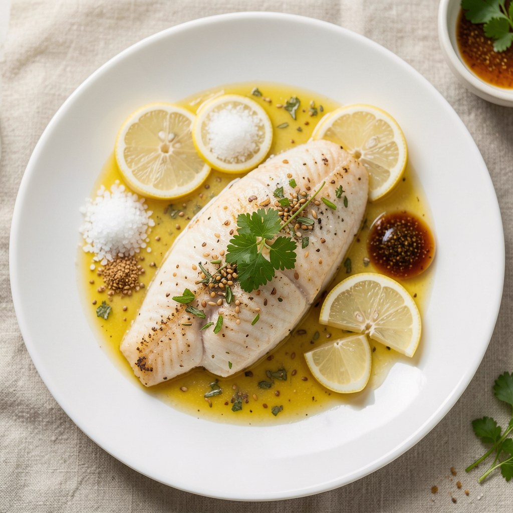 tilapia w sosie limonkowym