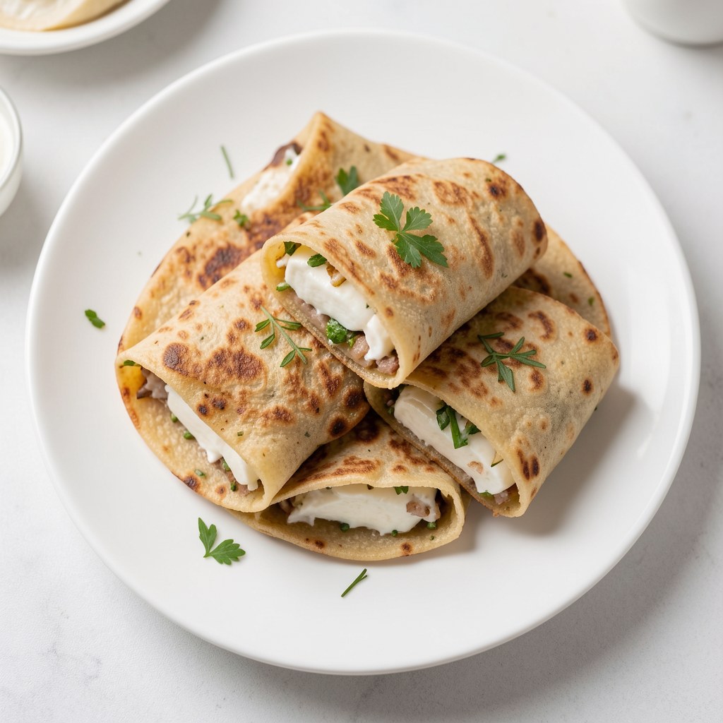 Syryjskie placki z kozim serem