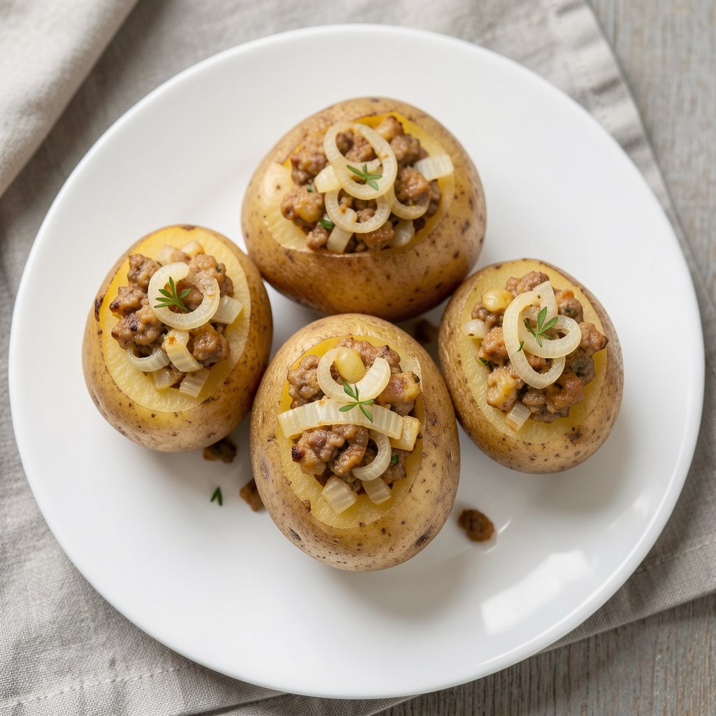 Ziemniaki z cebulowym farszem