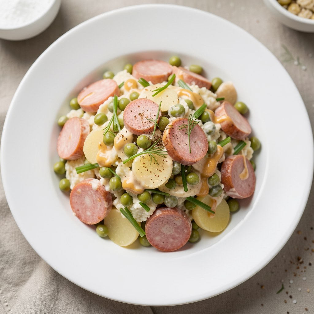 Sałatka ziemniaczana z kiełbasą