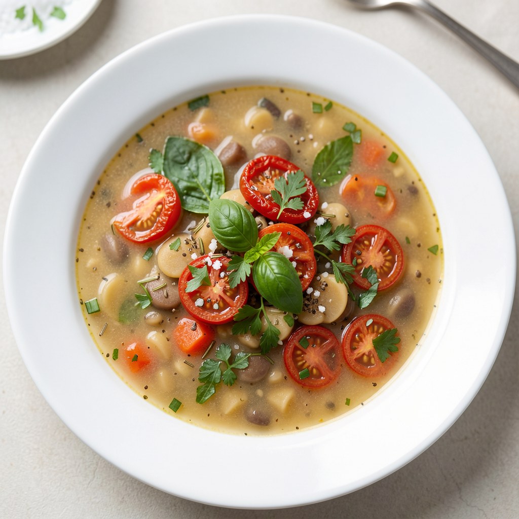 Zupa z soczewicy i suszonych pomidorów