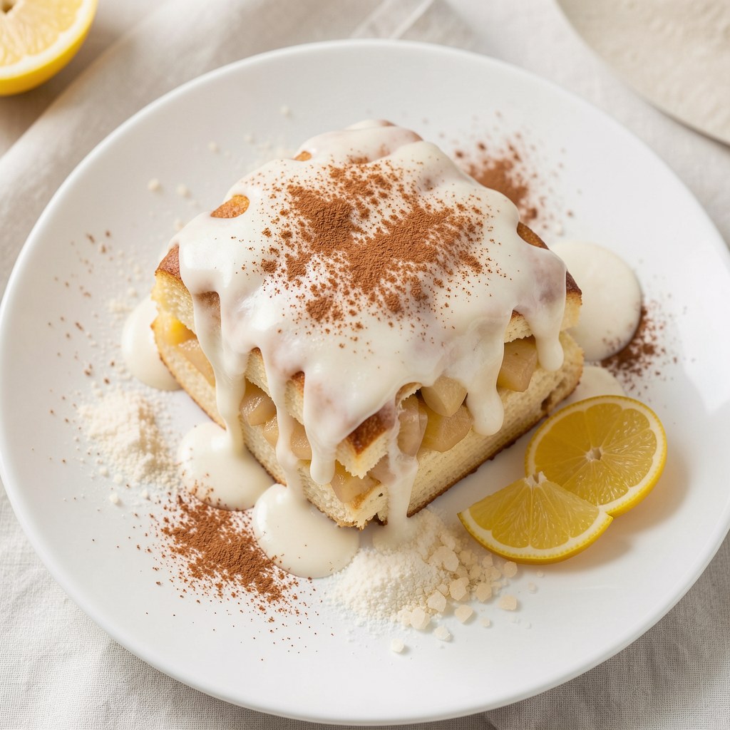 Drożdżowy jabłecznik na maślance