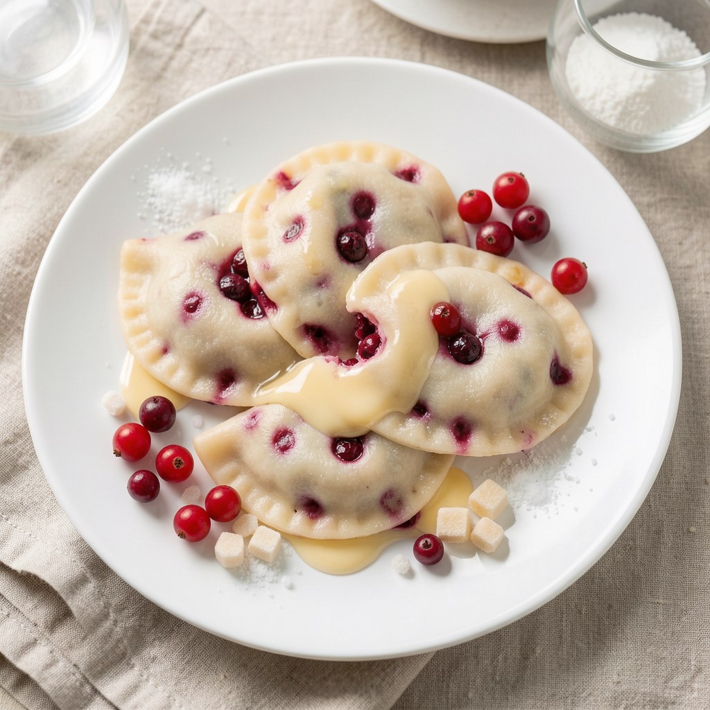 Pyszne pierogi z jagodami