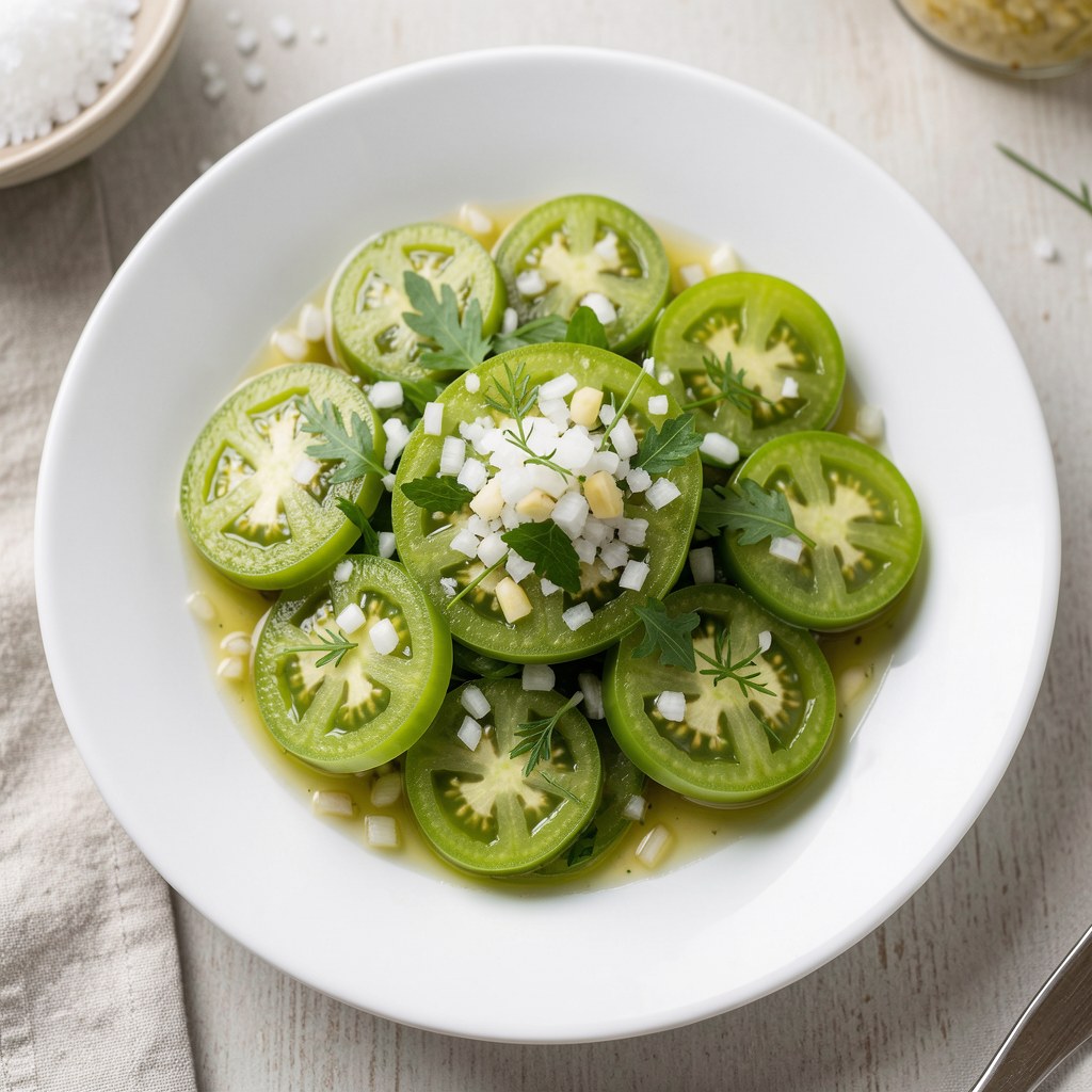 Sałatka z zielonych pomidorów