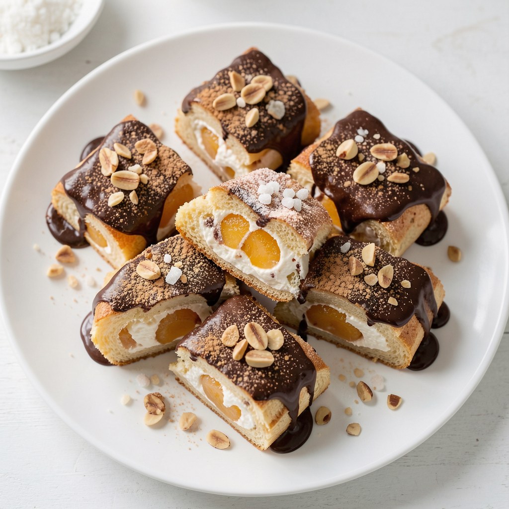 Budyniowo-orzechowe ciasto