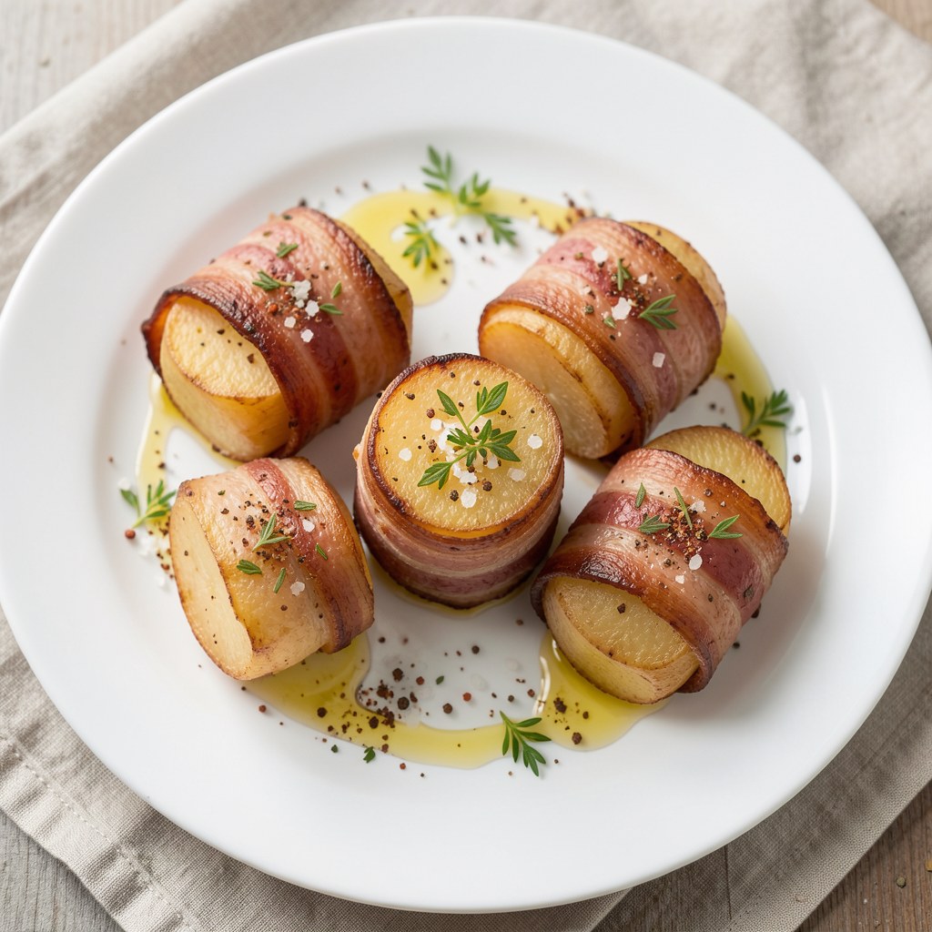Ziemniaczki zapiekane boczkiem