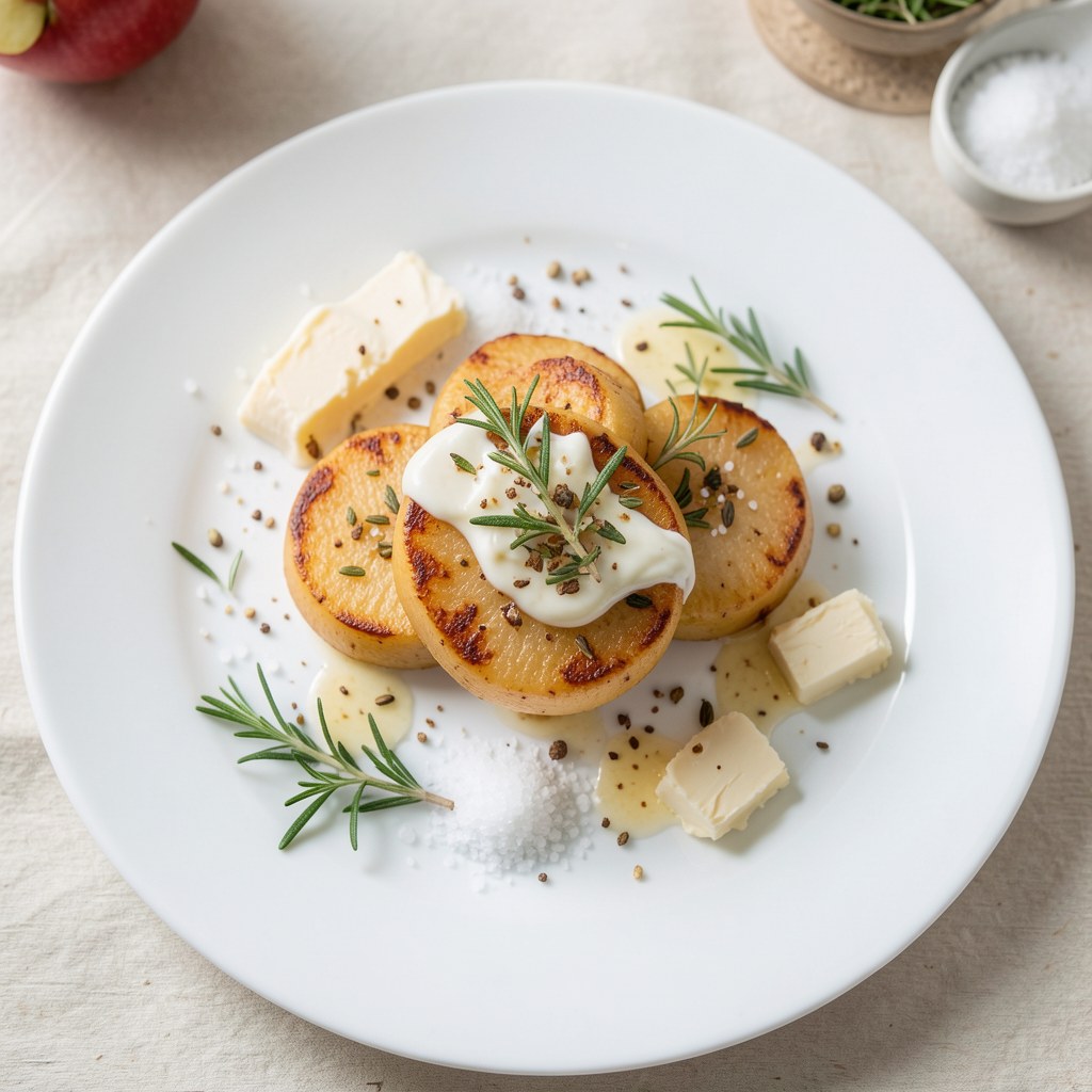 Smażone jabłka z majerankiem Eli