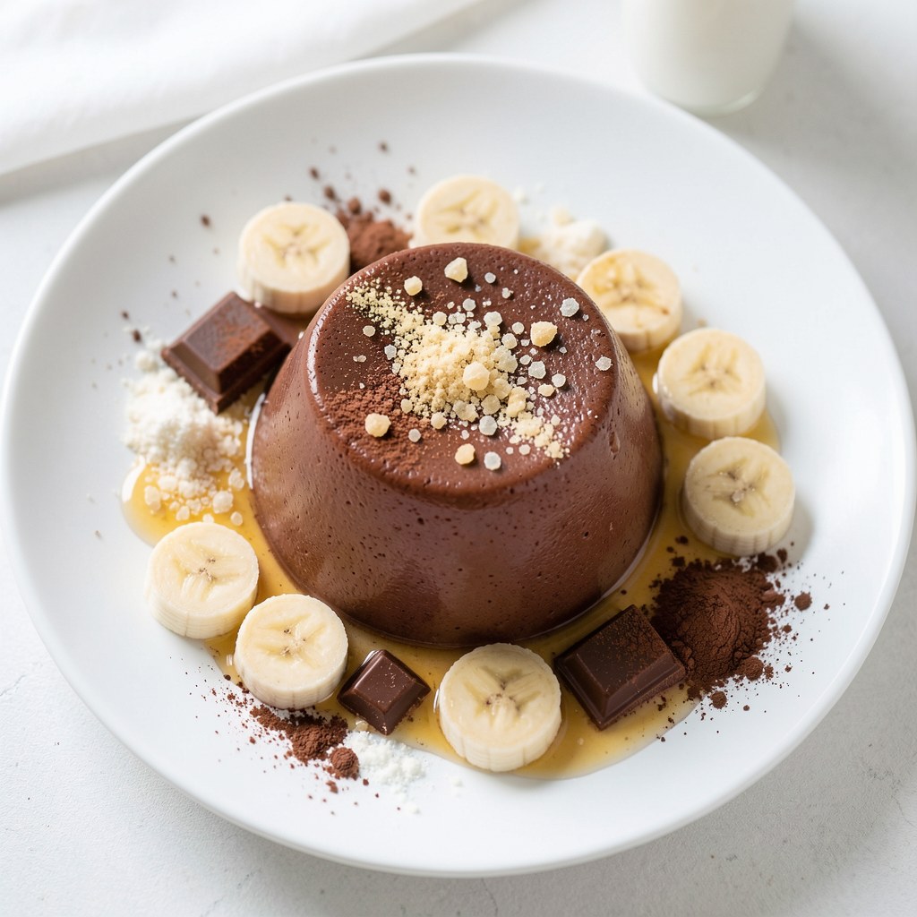 Pudding czekoladowo-bananowy