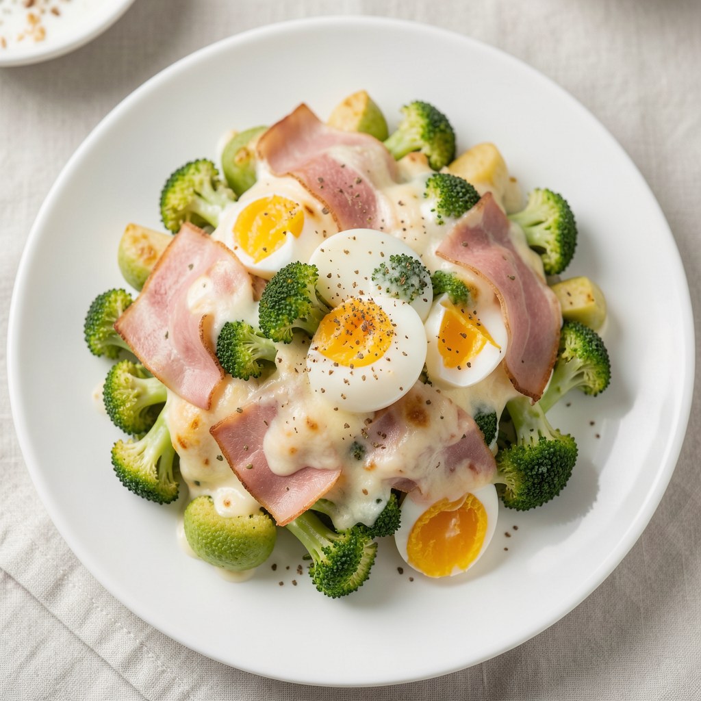 Sałatka z brokułów (na ciepło) - niby zapiekanka