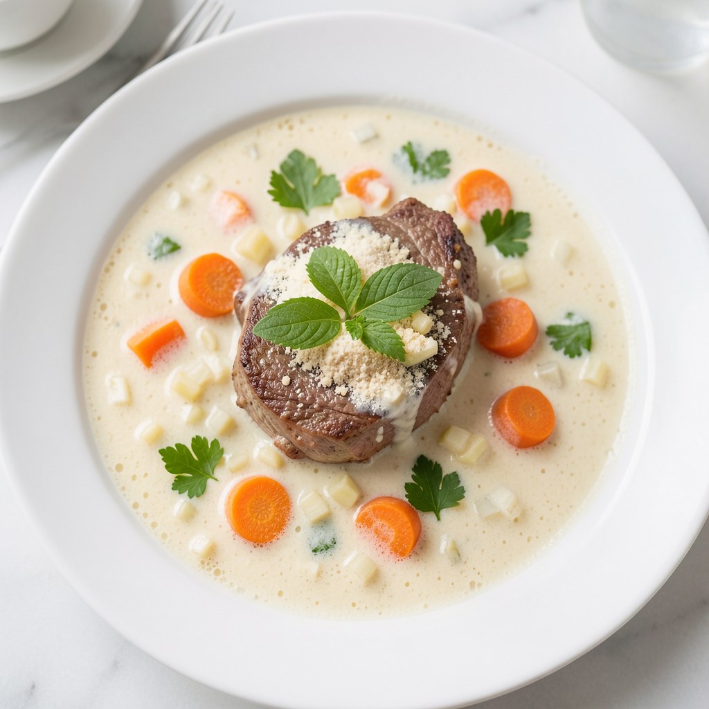 Wołowina w sosie chrzanowym