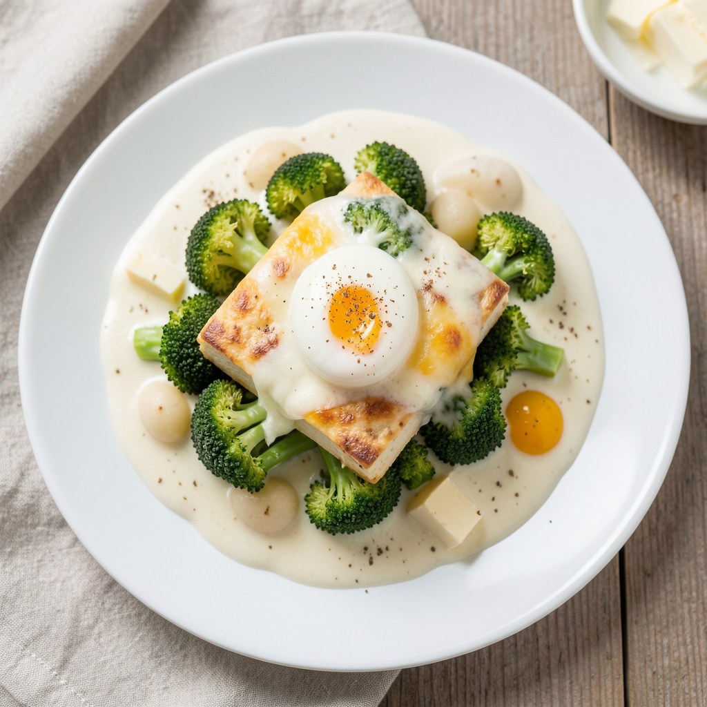 Brokuły z twarogiem