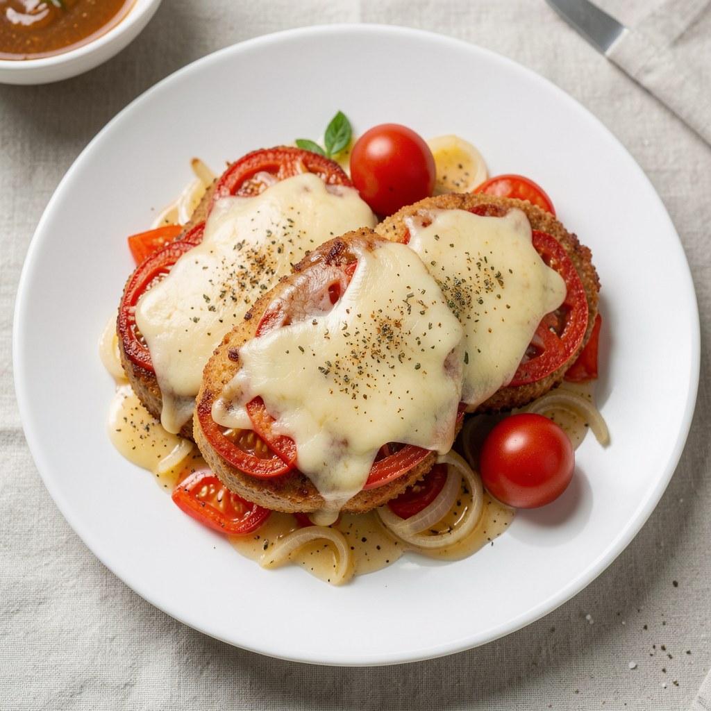 Schabowe zapiekane z serem