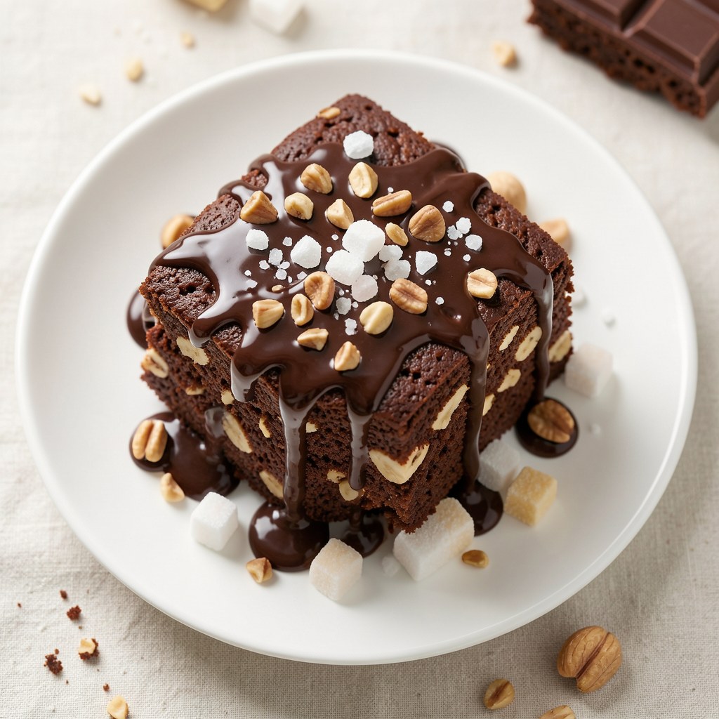 czekoladowe ciasto z orzechami włoskimi