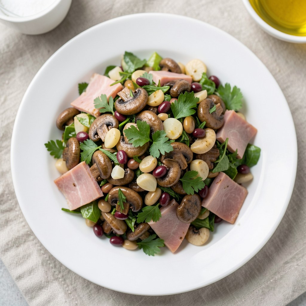 Sałatka z pieczarek marynowanych