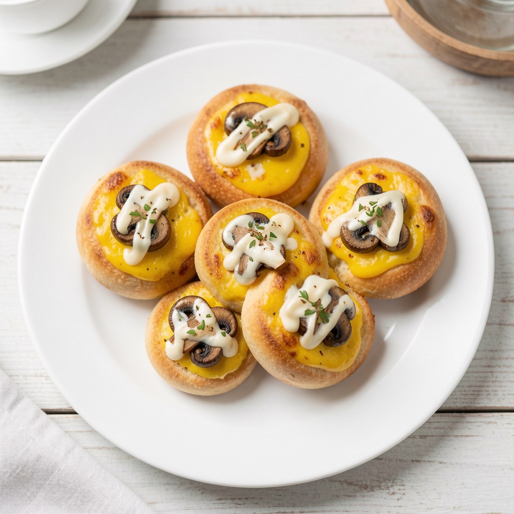 Bułeczki na ciepło z serem żółtym