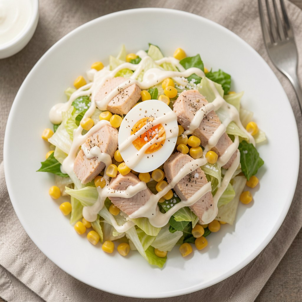 Sałatka z kukurydzą i pekinaką