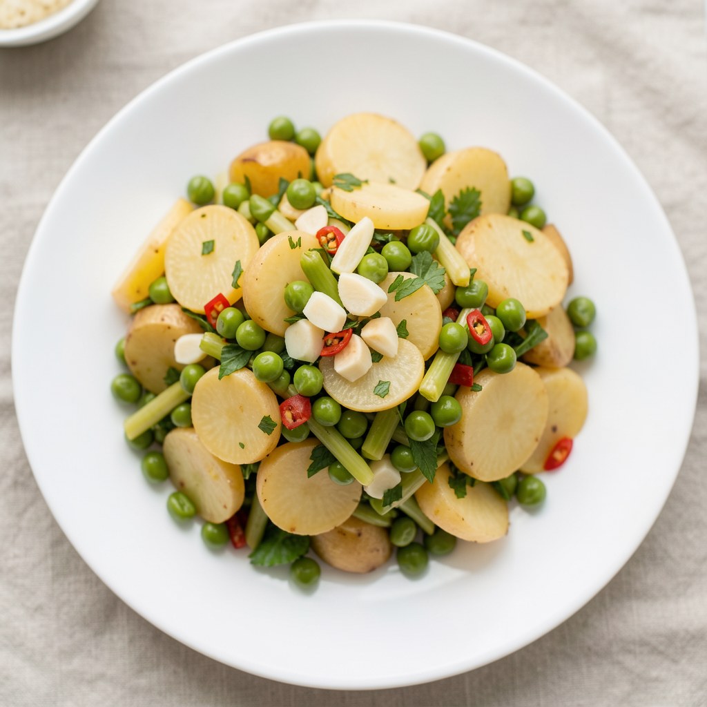 Sałatka z ziemniaków i fasolki