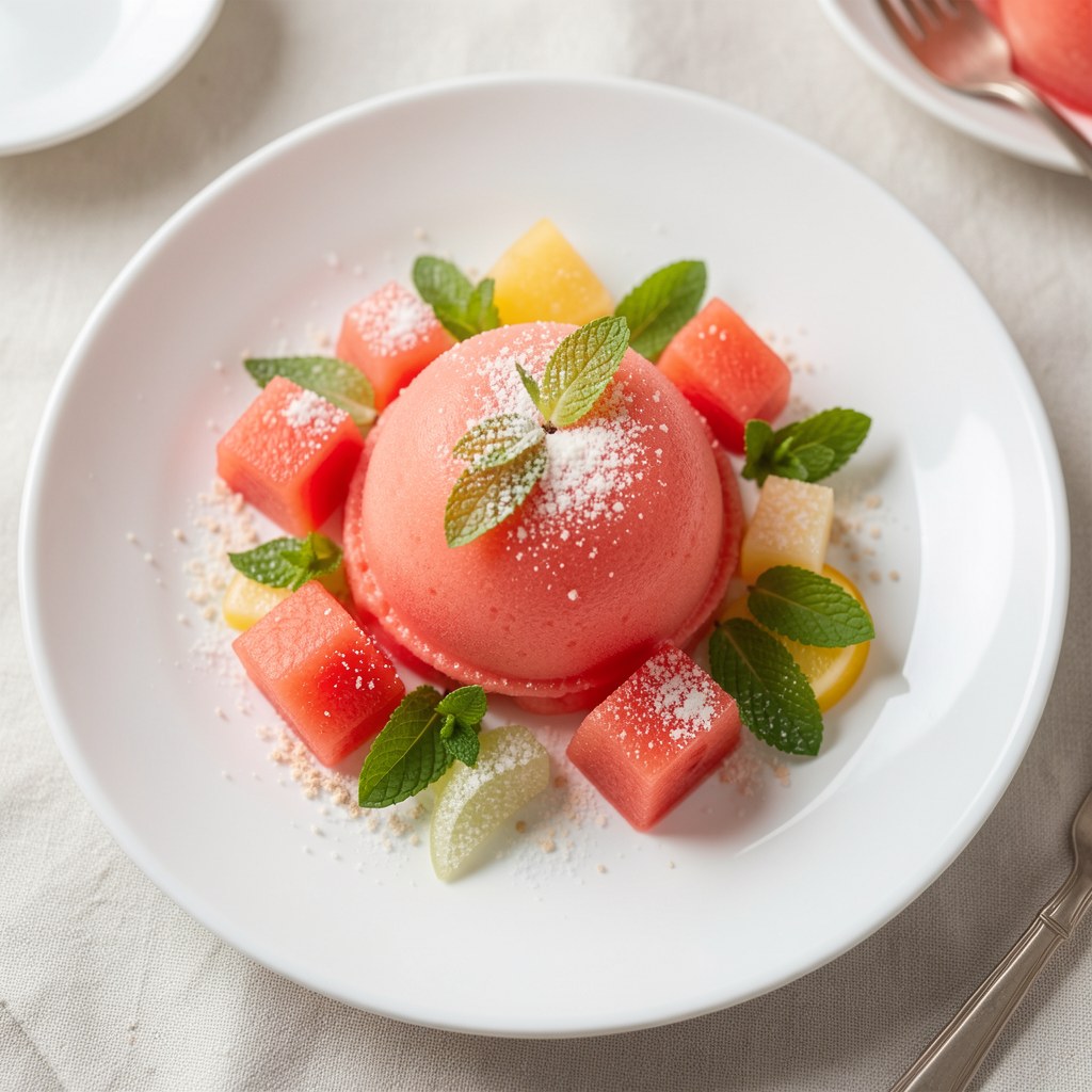 Sorbet brzoskwiniowo-arbuzowy