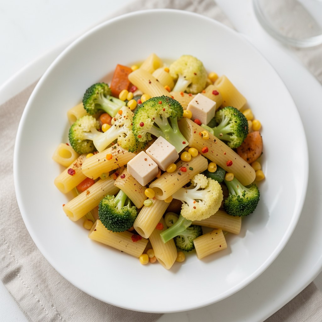 Makaron smażony z warzywami