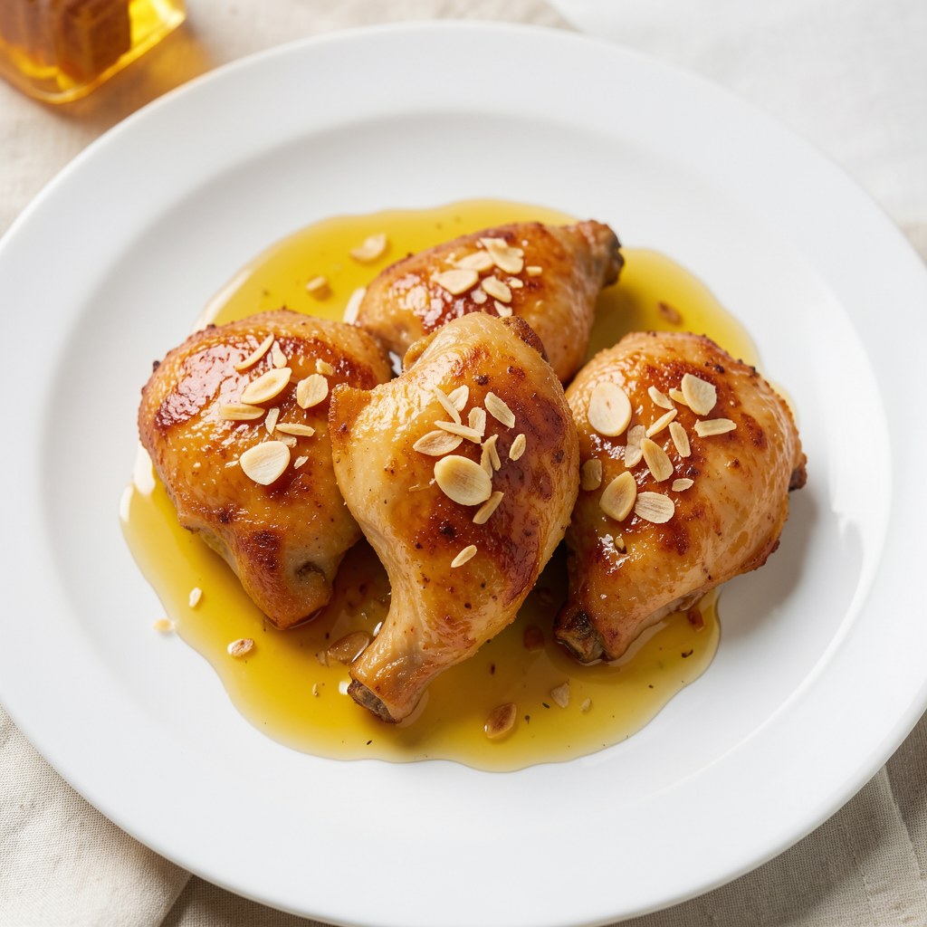 Skrzydełka miodowo-czosnkowe