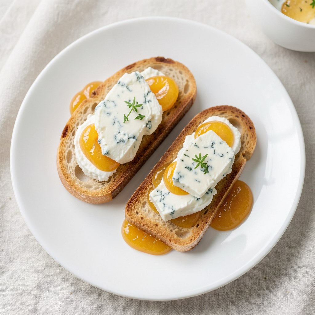 Grzanki z gorgonzolą