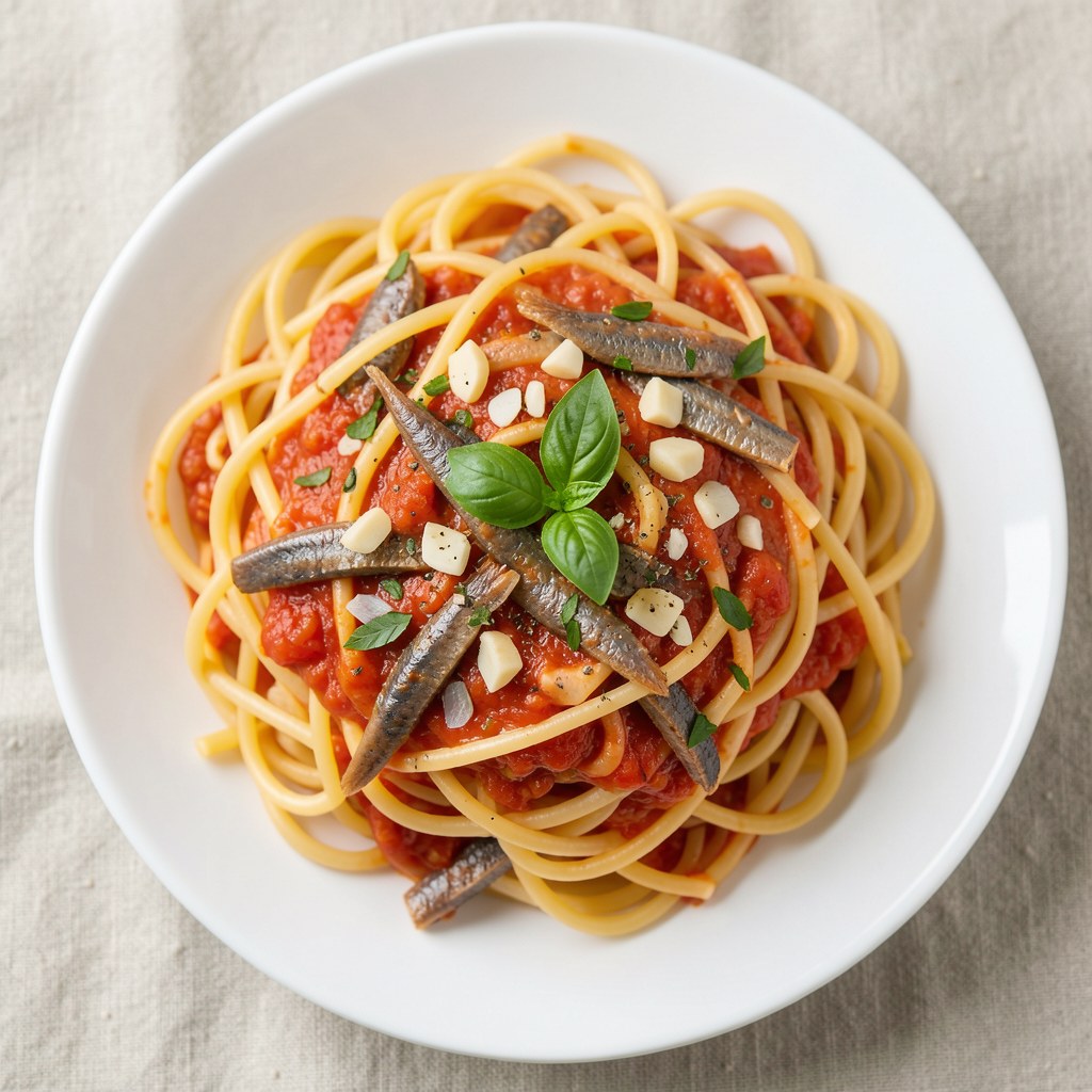 rybne spaghetti z tuńczykiem