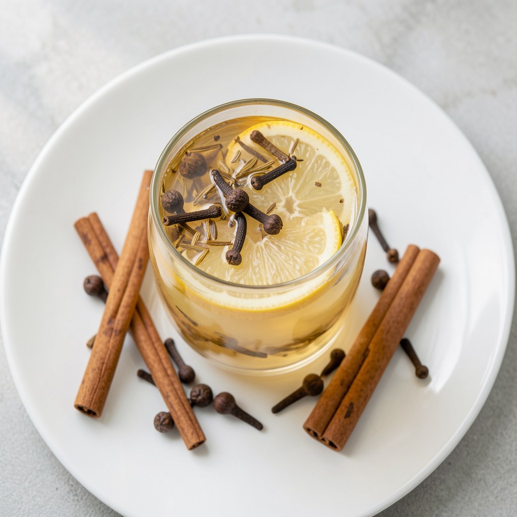 napój cytrynowy z przyprawami