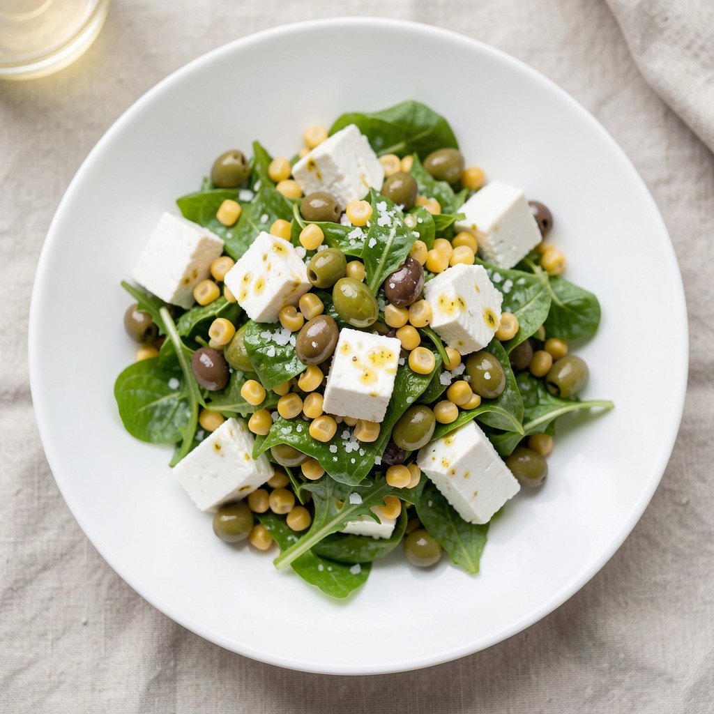 Sałatka z fetą i oliwkami