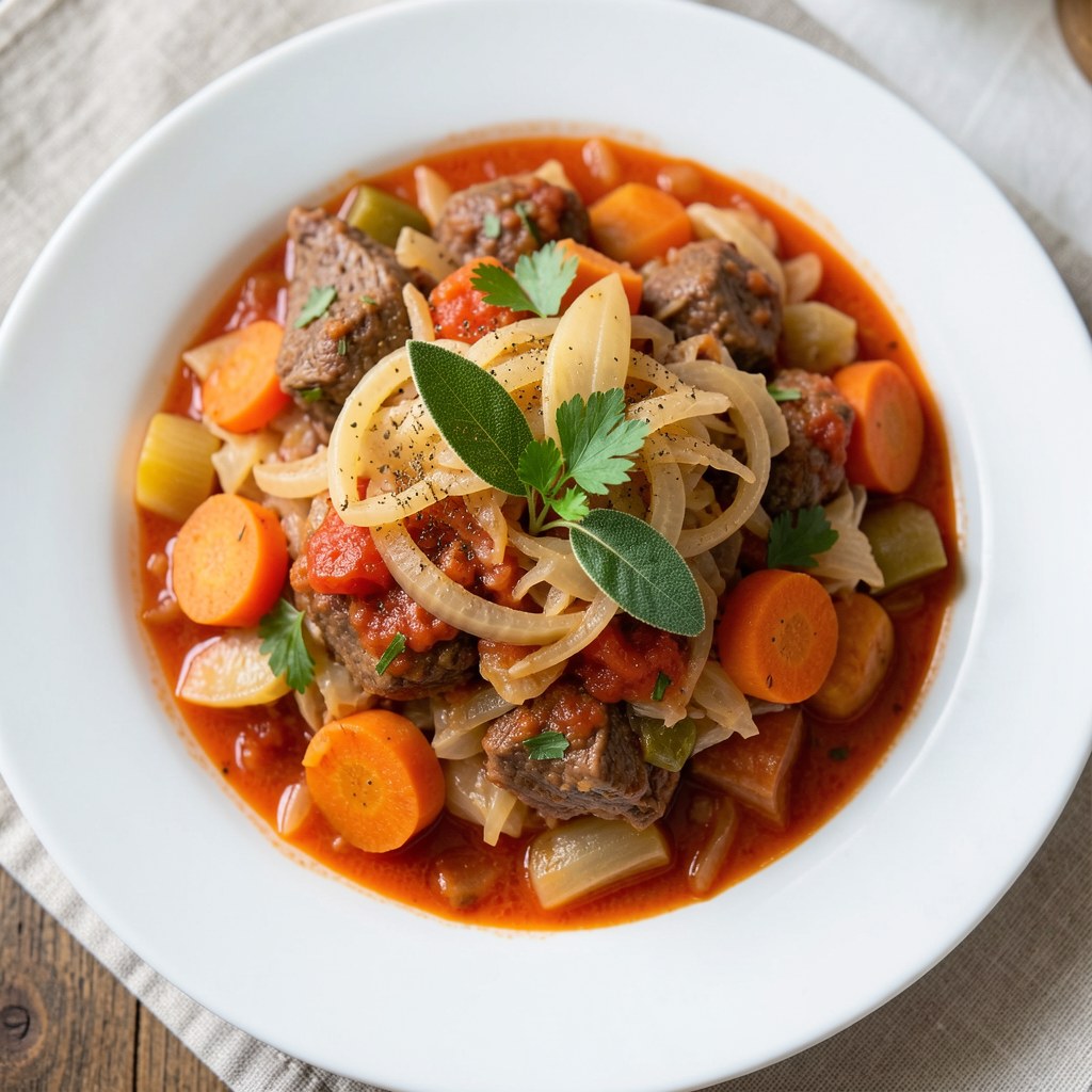 GULASZ WARZYWNO-MIĘSNY