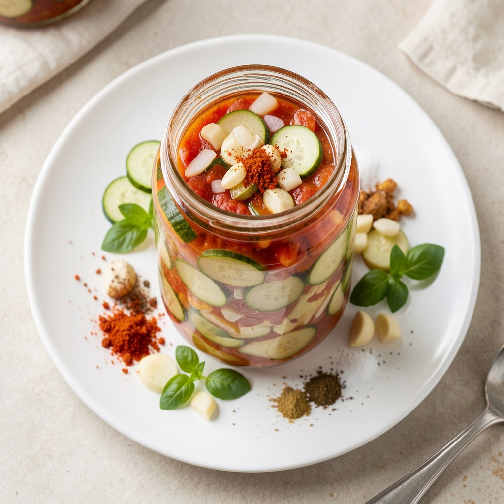 Cukinia orientalna w słoikach