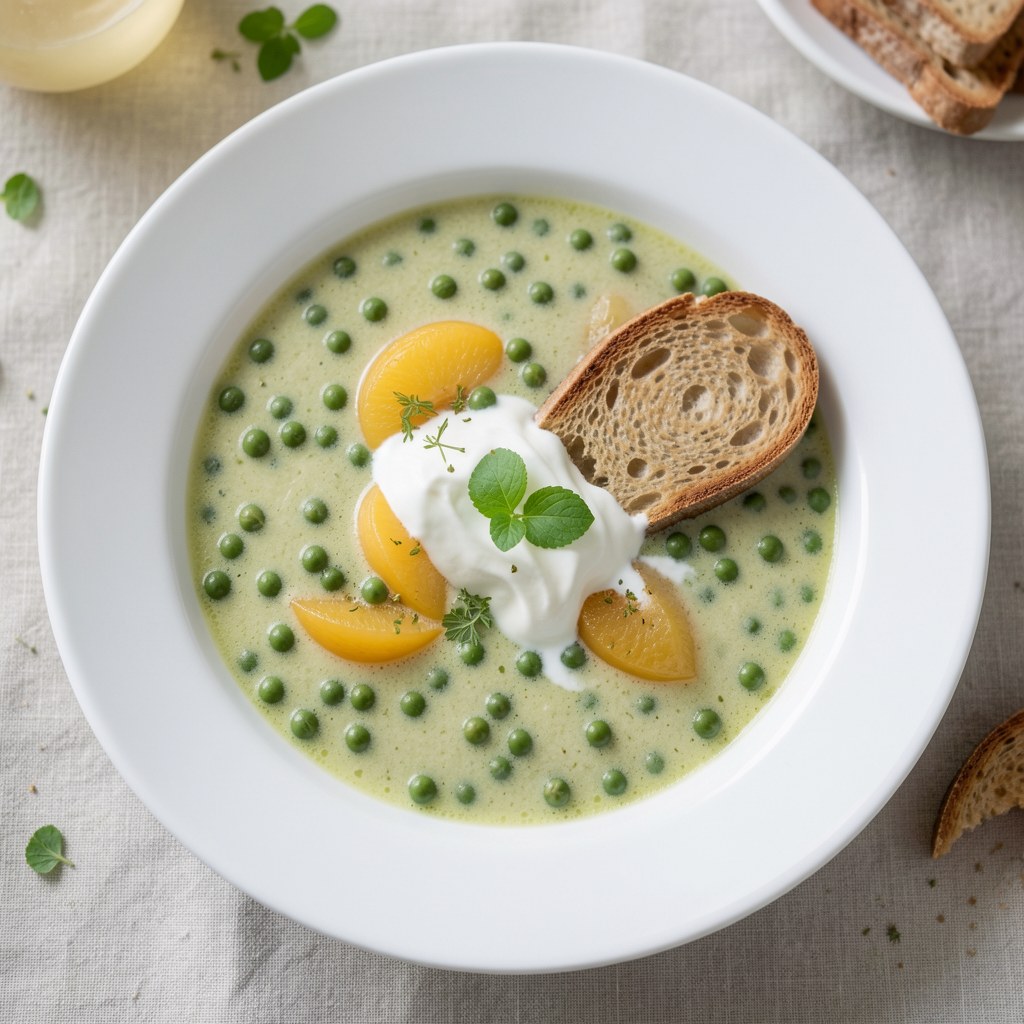 Zupa z groszku i gruszki