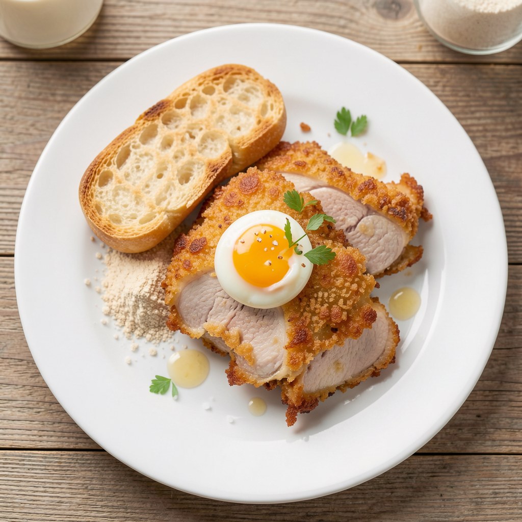 Pierś z kurczaka panierowana