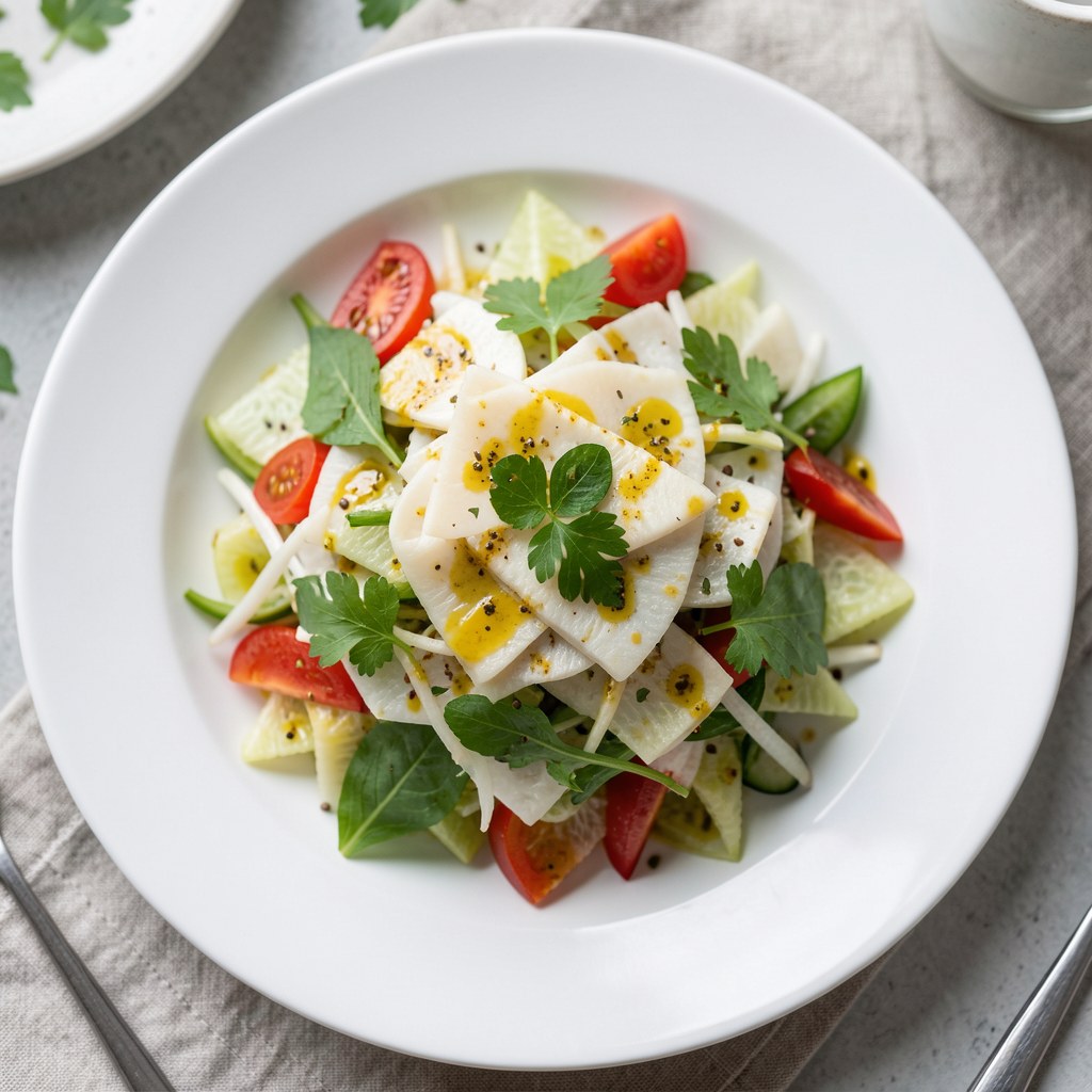 Surówka z roszponki i endywii