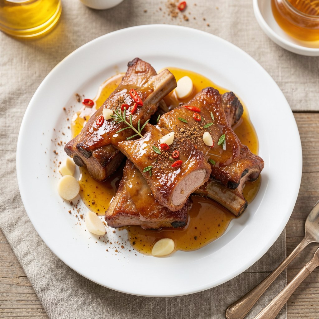 Soczyste żeberka z miodem