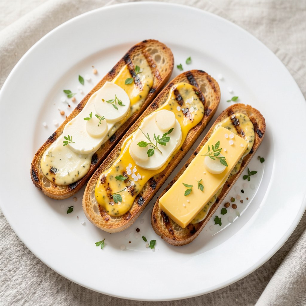 Grilowana czosnkowo-serowa bagietka