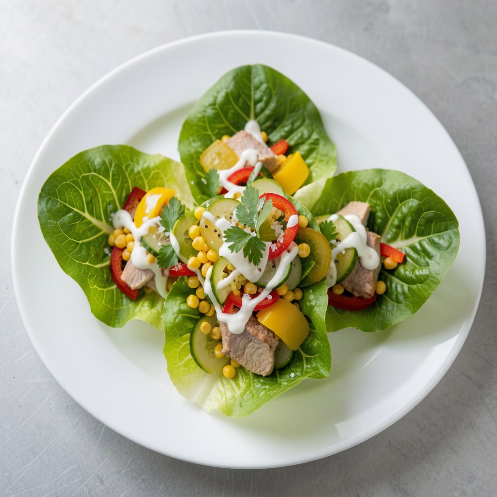 Sałatka w liściach