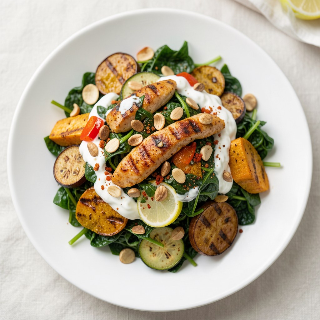 Sałatka ze szpinaku