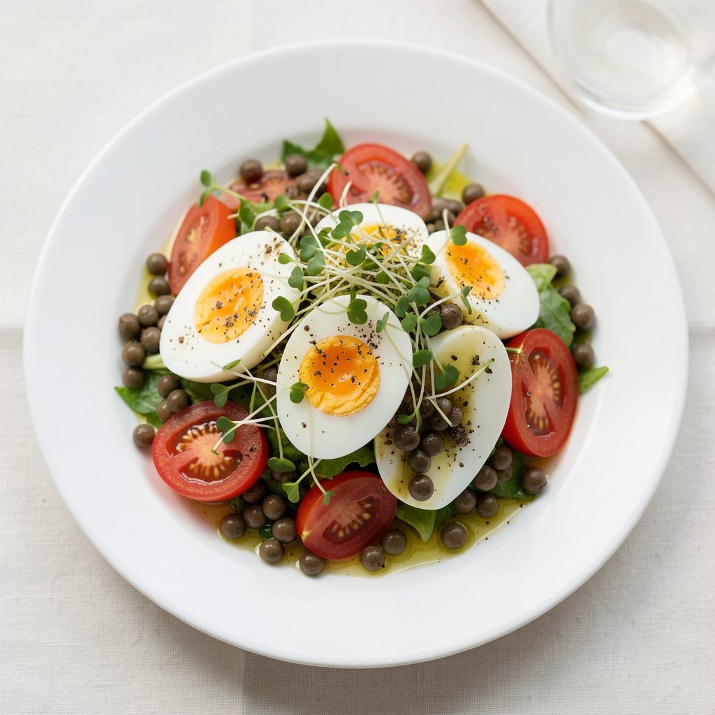 Sałatka z sosem winegret