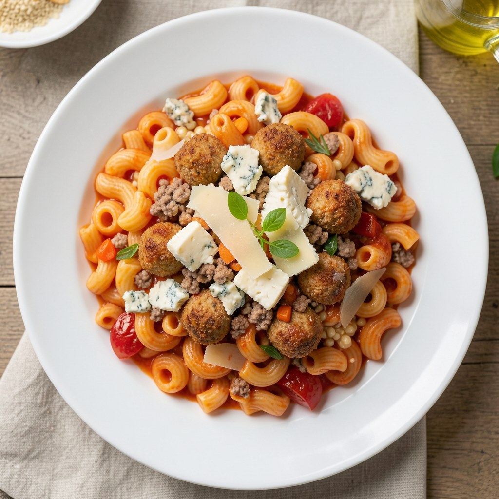 Świderki z klopsikami