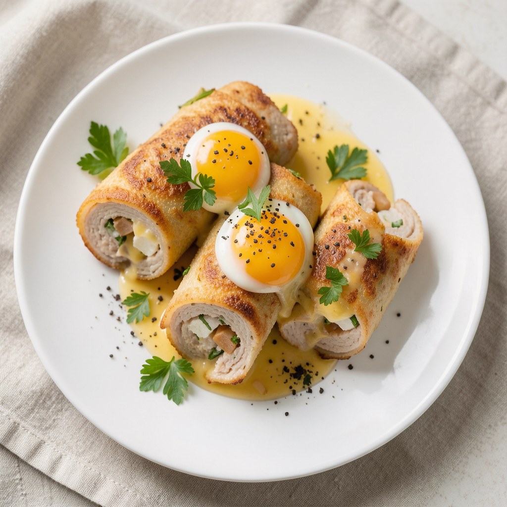 Roladki drobiowe z serem