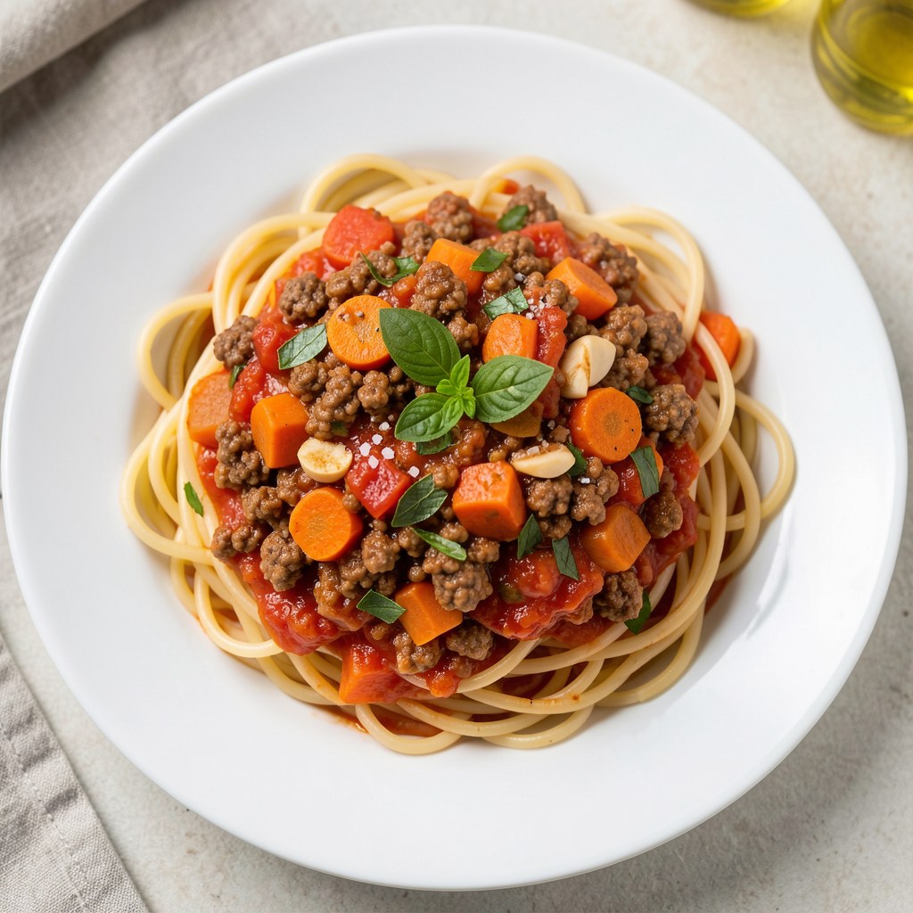 Spaghetti bolognese Pyzy